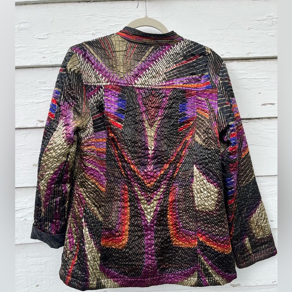 Chicos Colorful Jacket Size 1 (Medium/8) - Picture 2 of 7